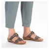 Rieker buty damskie eleganckie klapki szare rekreacyjne, Podgląd zdjęcia produktu 10