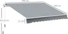 Outdoor manuelle Gelenkarmmarkise Markise 395cm mit Produktbild-Vorschau 3