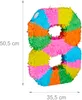 Relaxdays Pinata Zahl 8, Regenbogenpinata Geburtstag, HBT: Produktbild-Vorschau 4