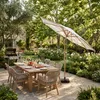 Sekey Sonnenschirm Ø300cm Holzoptik Gartenschirm Produktbild-Vorschau 3