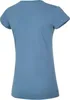Rückansicht eines blauen T-Shirts für Damen; Modell "CLASSIC T ORGANIC Women Rainbow Rocket" von Ocun. Produktbild-Vorschau