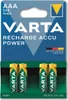 Varta RECHARGE Power AAA HR03 550mAh 4St. Podgląd zdjęcia produktu 1