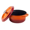 Eisentopf mit Deckel 2,2 L Vintage Cuisine Orange Ombre Produktbild-Vorschau 2