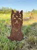 Gartenfigur Hund Terrier sitzend klein 38x20cm Produktbild-Vorschau 2
