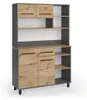 Buffet de cuisine Vicco Pure Chêne Artisan/Anthracite Voir les images du produit 1