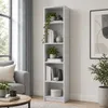 SELO Bibliothèque moderne 50 x 31 x 183 cm – Gris cendré – Voir les images du produit 1