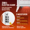 MONZANA® Elektrokamin mit Heizer Kaminfeuer LED 2000W Produktbild-Vorschau 4