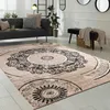 Tapis salon à poils courts design oriental motif mandala Voir les images du produit 6