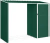 vidaXL Magazzino per legna da ardere da giardino verde Anteprima dell’immagine prodotto 8