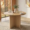 AIORBER Runder Esstisch 120 cm Holzoptik Holztisch Küche Produktbild-Vorschau 4