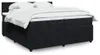 vidaXL Boxspringbett mit Matratze Schwarz 200x200 cm Samt Produktbild-Vorschau 2