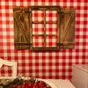 UNUS® Deko-Fenster Sprossenfenster mit Fensterläden Holz Produktbild-Vorschau 4