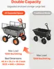 SucceBuy zahradní vozík s funkcí sklápění, nosnost 544 kg, Náhled obrázku produktu 2