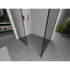 Mexen Kioto Walk-in-Dusche 140 x 80 cm, schwarzes Muster, Produktbild-Vorschau 3