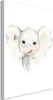 Vlies Leinwandbild - Happy Elephant (1 Part) Vertical 40x60 Produktbild-Vorschau 1