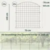Teichzaun Gartenzaun Hundezaun - Metall Gitterzaun aus Produktbild-Vorschau 2