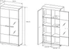 Schmaler Wohnzimmer-Vitrine LUVERNE - Sonoma-Eiche Produktbild-Vorschau 2