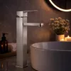 DELVANT SQUARE vysoká umývadlová batéria kartáčované Náhľad obrázku produktu 3