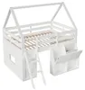 Letto a soppalco MODFU, 140x200, a forma di casetta, per Anteprima dell’immagine prodotto 9