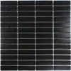 Keramik Mosaikfliesen Parma Schwarz Stäbchen Matt Produktbild-Vorschau 4