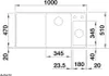 Spüle Blanco AXIA III 6 S 1000 x 510 mm schwarz ohne Produktbild-Vorschau 9