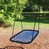 XXL Nestschaukel 140x80 cm Schaukel Eckig Hängeschaukel Produktbild-Vorschau 1