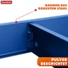 Close-up of a blue metal shelf frame, highlighting its construction and coating. Anteprima dell’immagine prodotto