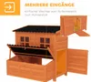 PawHut Hühnerstall aus Tannenholz, Hühnerhaus mit Produktbild-Vorschau 6