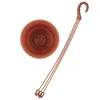 A brown plastic planter pot and its hanging mechanism are shown against a white background. Produktbild-Vorschau