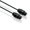 Two black optical audio cables with black connectors and gold-colored tips are shown diagonally against a white background. Produktbild-Vorschau