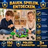 Magnetische Bausteine Polizei 150 Teile | Magnetwürfel für Produktbild-Vorschau 7