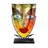 Casablanca by Gilde  Glasart ovale Dekovase Face Blue Eye  Produktbild-Vorschau 1