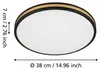EGLO Pescaito, LED, IP20, Čierna, Zlato, Biela Náhľad obrázku produktu 3