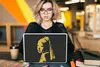 MuchoWow® Laptop Aufkleber Sticker Cover Mädchen mit Produktbild-Vorschau 5