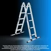 WORHAN Leiter 555cm Aluminium Teleskopleiter Klappleiter Produktbild-Vorschau 6