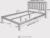 Krok Wood Massivholzbett Sofia in Buche 160x200 cm Produktbild-Vorschau 6