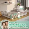 CADANI Timi Bodenbett Kinderbett 140x200 cm, Rausfallschutz Produktbild-Vorschau 4
