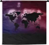 MuchoWow® Wandteppich Wandbehang Weltkarte - Aquarell - Produktbild-Vorschau 1