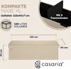 CASARIA® Sitzbank mit Stauraum Faltbar Gepolstert Deckel Produktbild-Vorschau 5