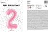 Folienballon Zahl „2“, 86cm, rosa Produktbild-Vorschau 7