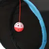 vidaXL Katzentunnel 4-Wege Schwarz und Blau 25 cm Polyester Produktbild-Vorschau 4