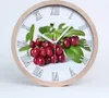 Holzuhr 20fi cm wanduhr - weiße Spitzen - Preiselbeere Produktbild-Vorschau 1