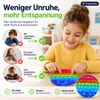 Rundes Regenbogen Silikon Pop It Fidget Spielzeug für Produktbild-Vorschau 5