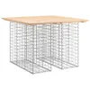 vidaXL Tuintafel van gabionen, 100x102x72 cm, massief Productafbeelding-voorbeeld 1