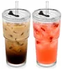 Vilde | Set 2 bicchieri con coperchio e cannuccia 500 ml - Anteprima dell’immagine prodotto 2