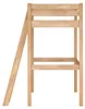 Platzsparendes Hochbett Stockbett 90x200 Buche lackiert mit Produktbild-Vorschau 4