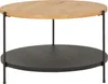home24 Furnierter Couchtisch - Eiche / Schwarz Produktbild-Vorschau 1