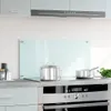 vidaXL Alzatina da cucina in vetro temperato bianco 90x50 Anteprima dell’immagine prodotto 2
