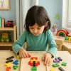 Tetris układanka puzzle drewniane klocki Montessori gra Podgląd zdjęcia produktu 3