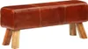 vidaXL Sitzbank Turnbock Braun 110 cm Echtleder und Produktbild-Vorschau 8